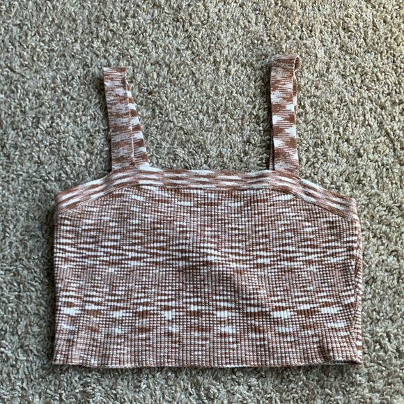 Brown and white tank top. Forever 21 size small - Picture 1 of 2